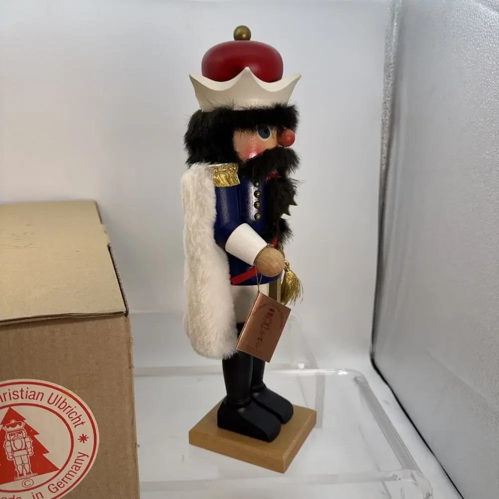 HOLZKUNST CHRISTIAN ULBRICHT NUTCRACKER King BAVARIA GERMANY Handmade